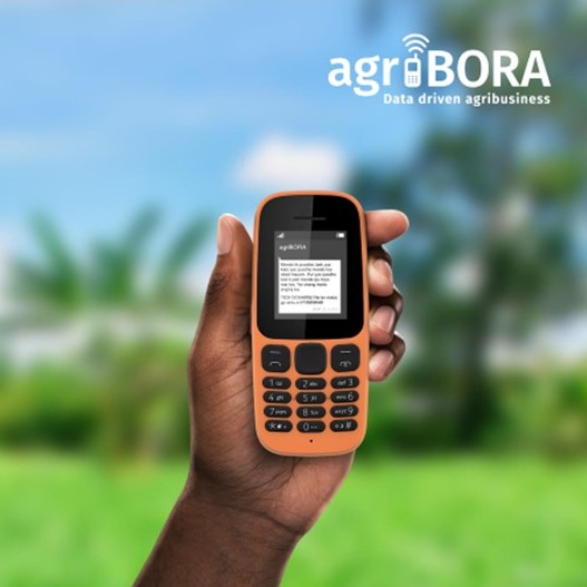 agriBORA’s platform captures data from individual farmers and fields through mobile phones, weather sensors and satellite data. This provides location-based insights to de-risk smallholder agriculture and support decision-making.